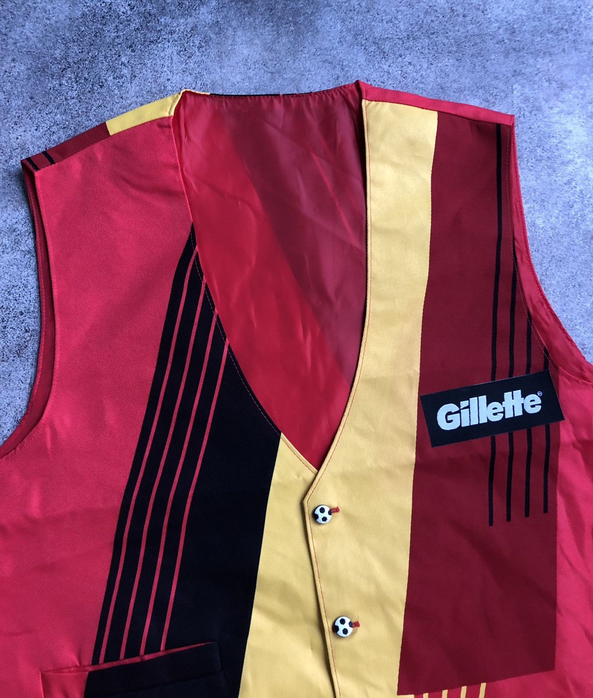 Vintage Gillette World Cup vintage vest Size US XL / EU 56 / 4 - 4 Thumbnail