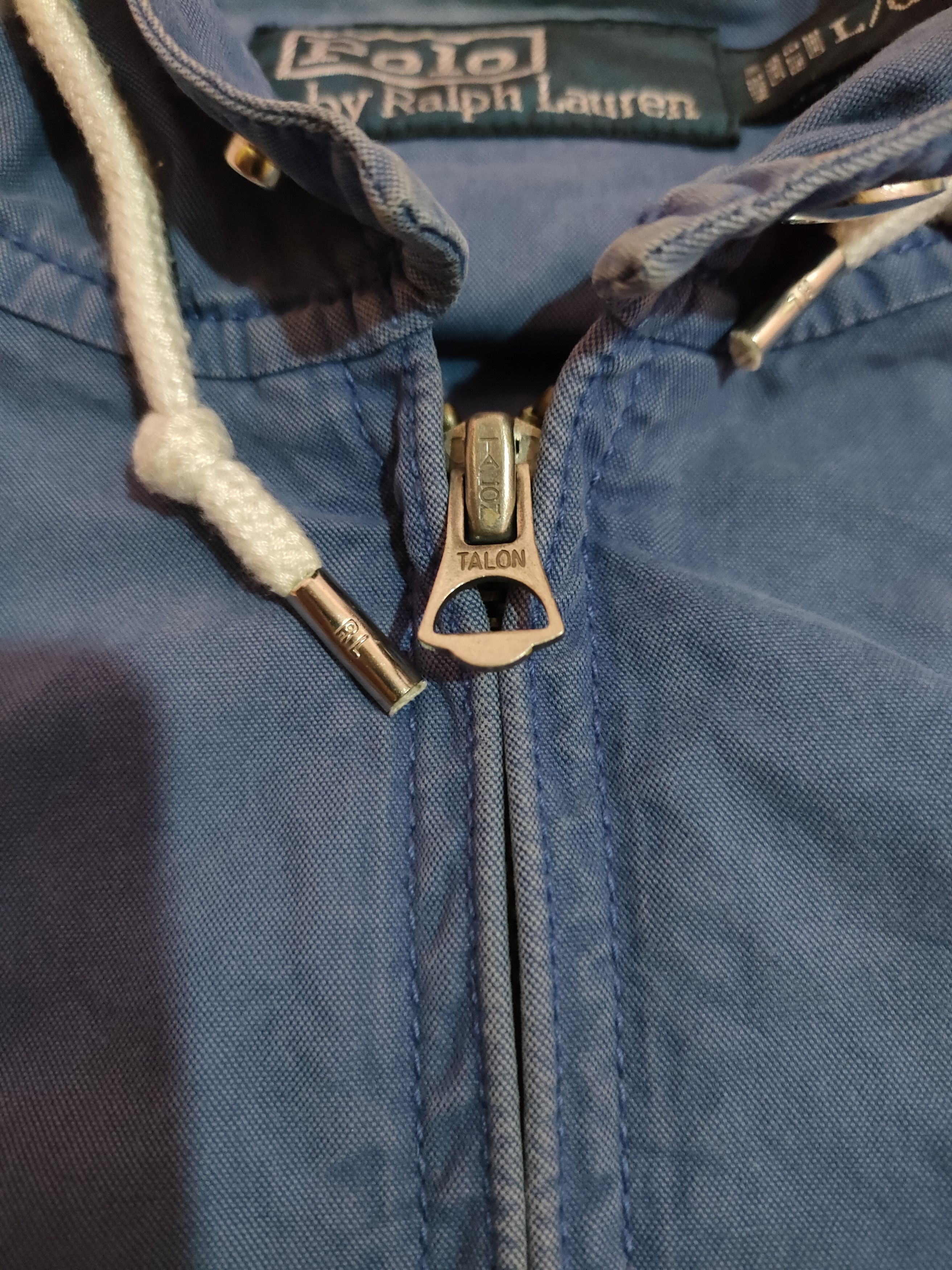 超爆安 90s Vintage Polo Zipper Talon Windbreaker Lauren Ralph ジャケット・アウター