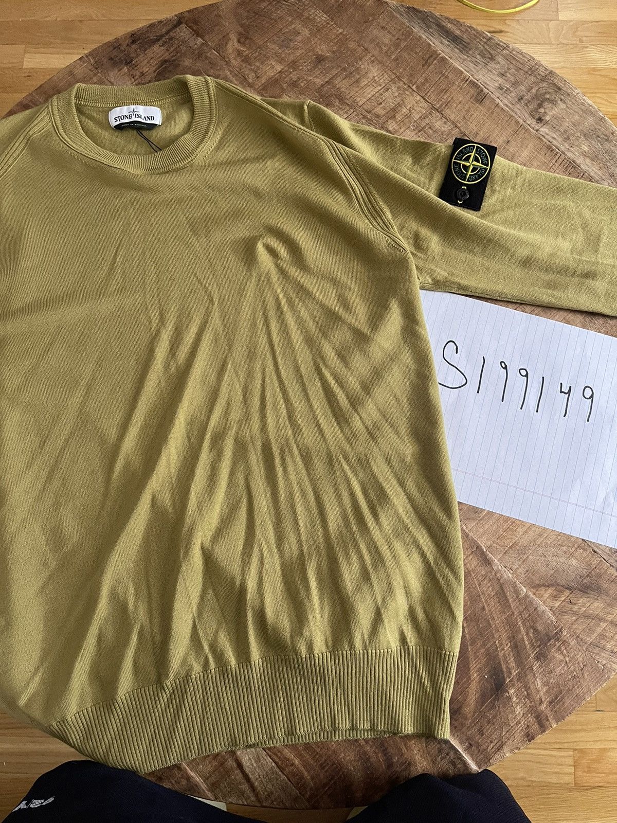 Stone Island Stone Island Mustard Crewneck Sweater 2019 Size US XL / EU 56 / 4 - 2 Thumbnail