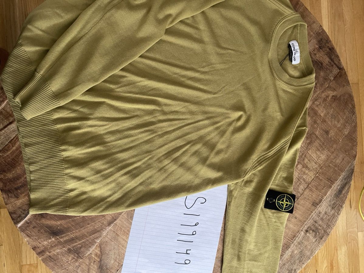 Stone Island Stone Island Mustard Crewneck Sweater 2019 Size US XL / EU 56 / 4 - 1 Thumbnail