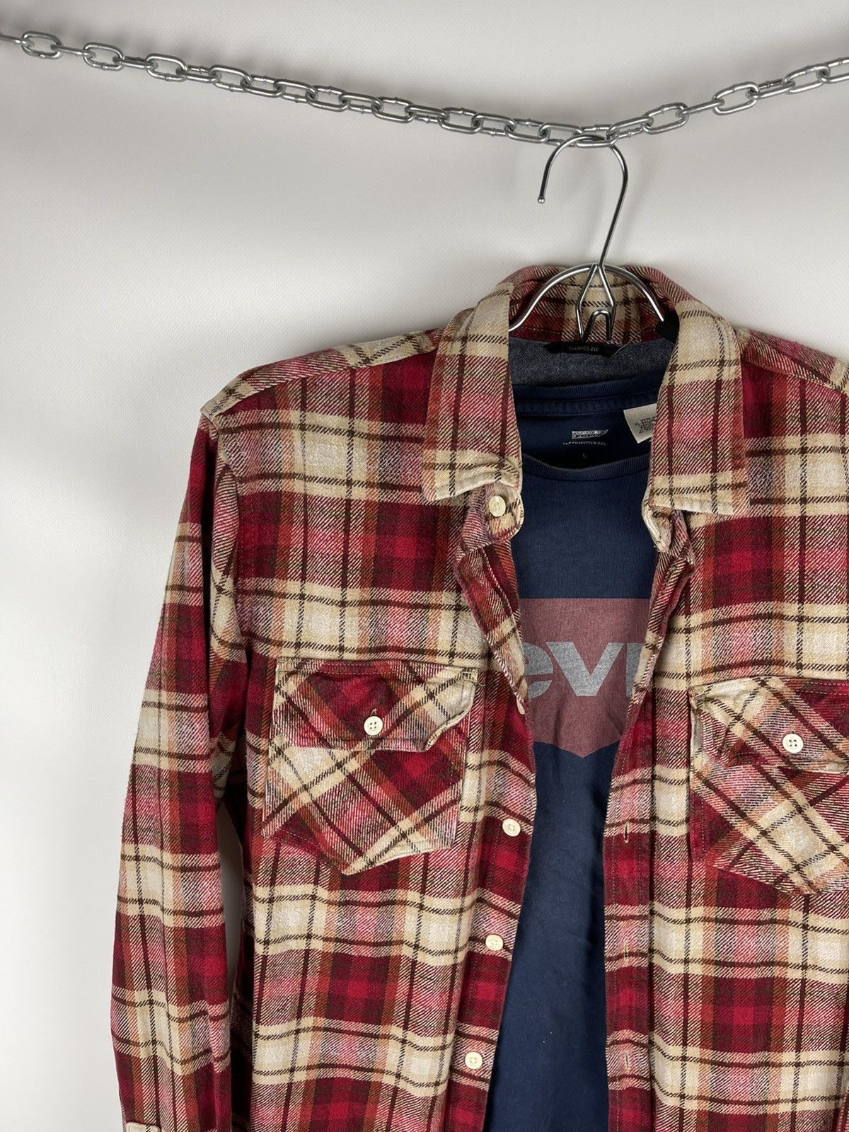 Flannel J.C. Rags vintage flannel checkered travis Scott style shir Size US M / EU 48-50 / 2 - 3 Thumbnail
