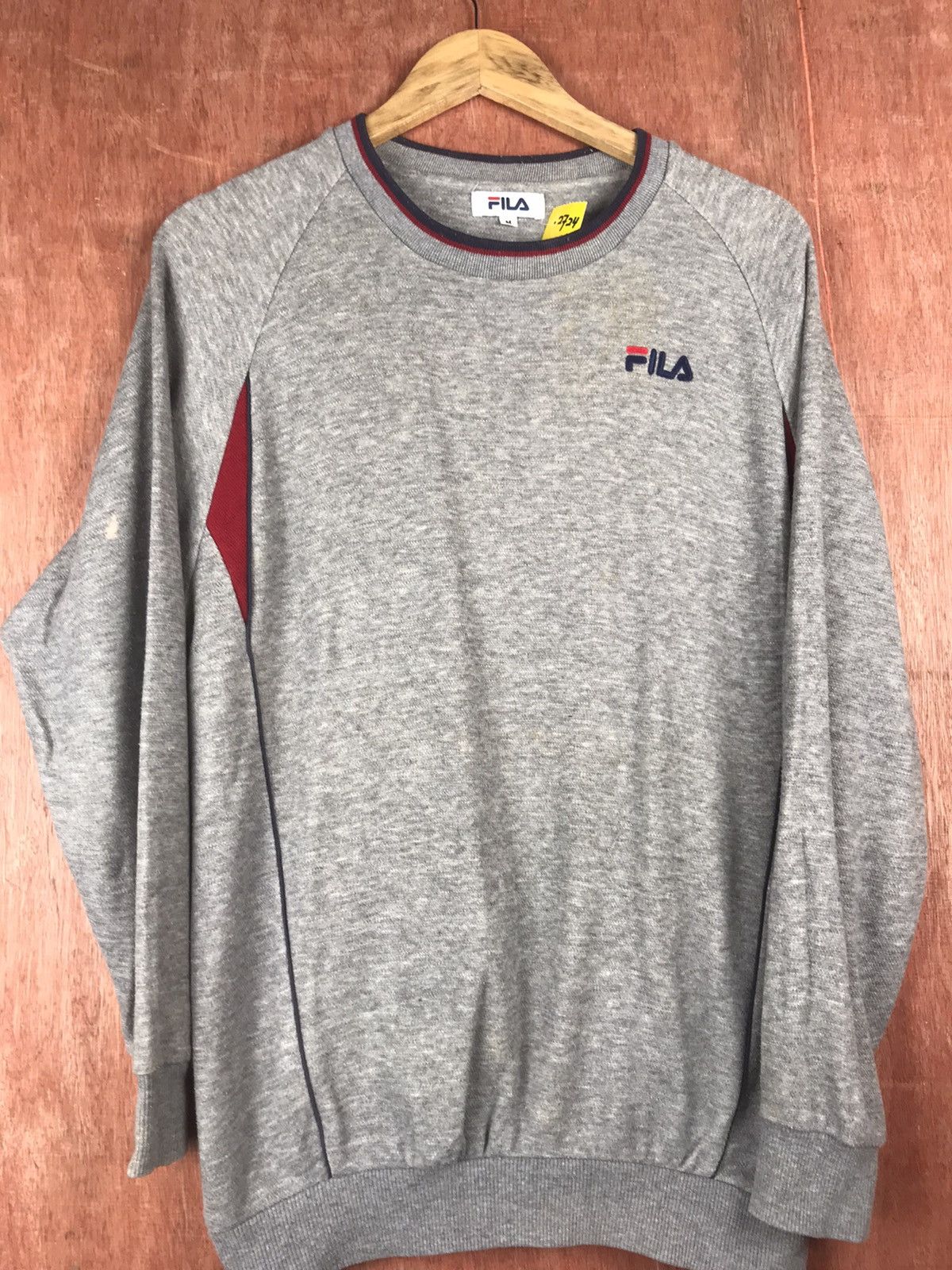 Fila DLL Fila Plain vintage Sweatshirt #2724 Size US M / EU 48-50 / 2 - 2 Thumbnail