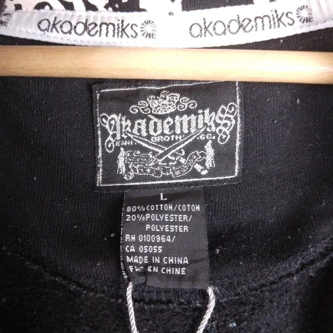 Other VTG Academic Graphic Fullprint Distressed Sweatshirt Hoodie Size US L / EU 52-54 / 3 - 8 Thumbnail