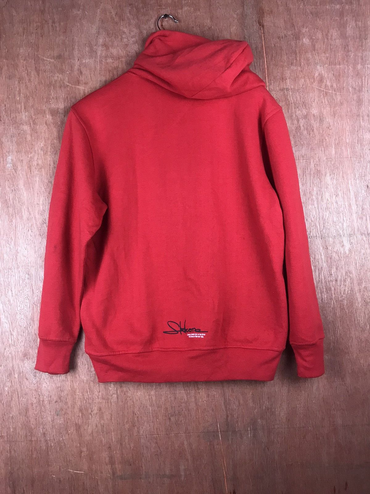 Japanese Brand DLL Skkone red hoodie Sweater #2725 Size US M / EU 48-50 / 2 - 8 Thumbnail