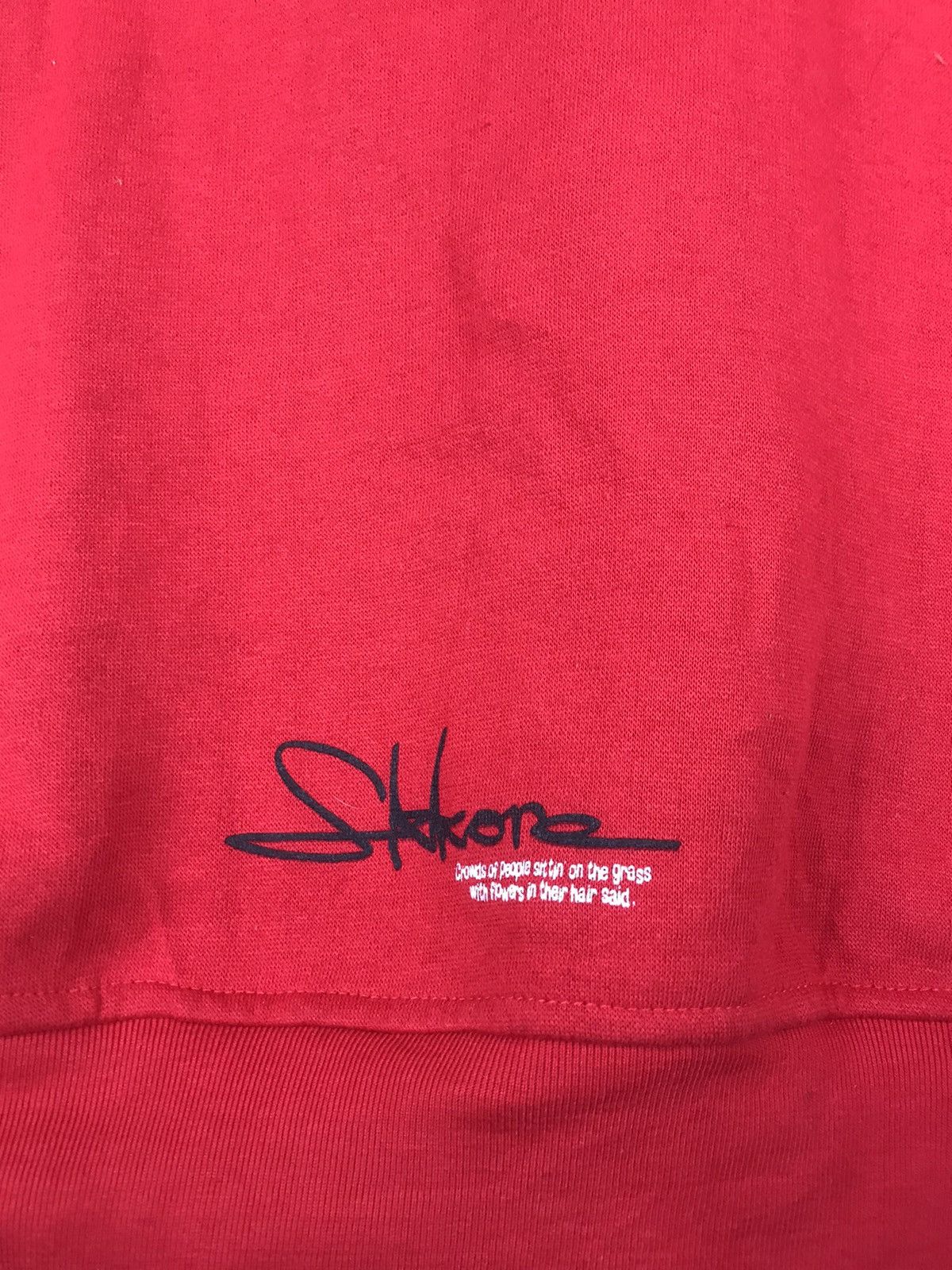 Japanese Brand DLL Skkone red hoodie Sweater #2725 Size US M / EU 48-50 / 2 - 9 Thumbnail