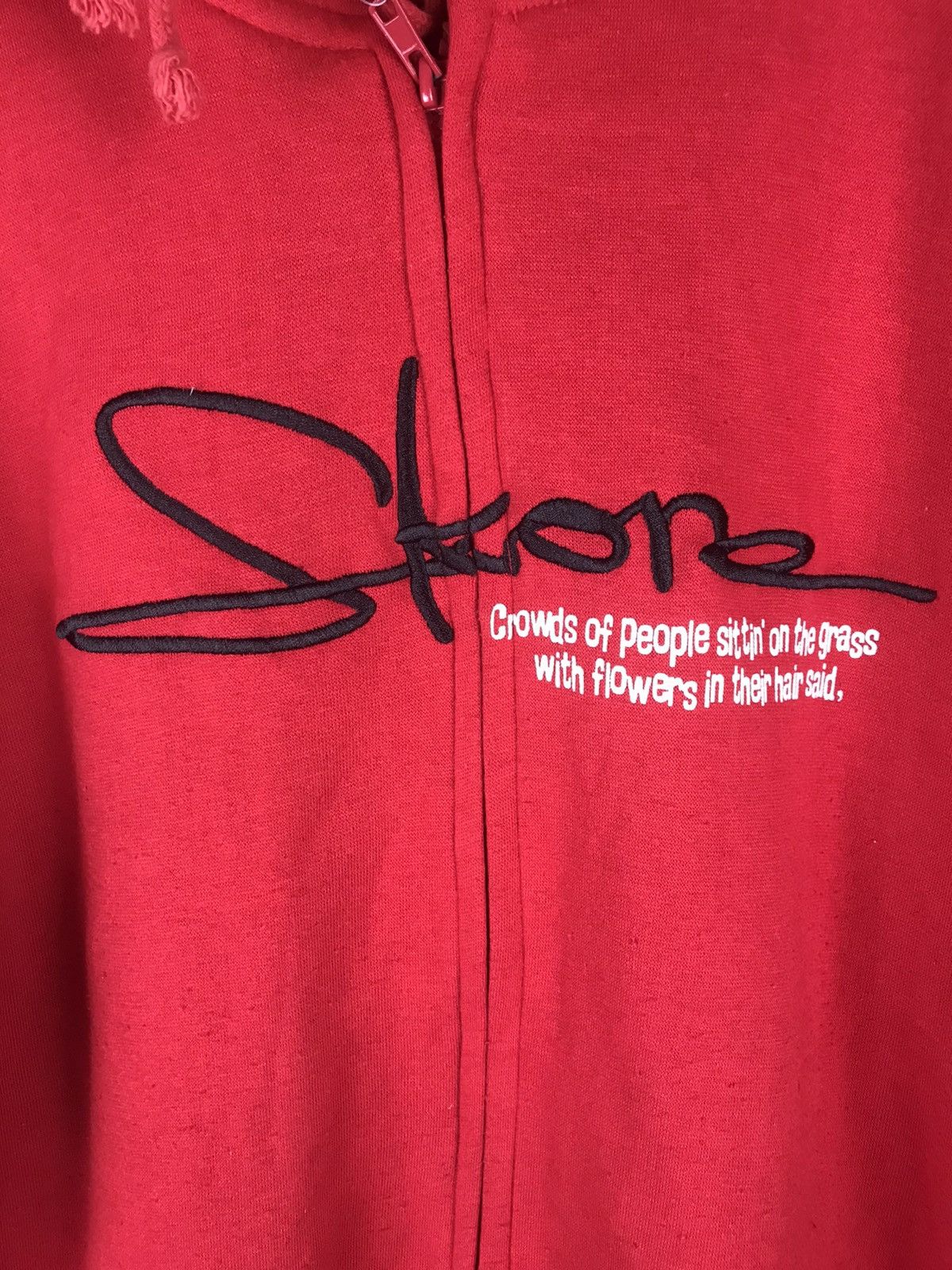 Japanese Brand DLL Skkone red hoodie Sweater #2725 Size US M / EU 48-50 / 2 - 5 Thumbnail