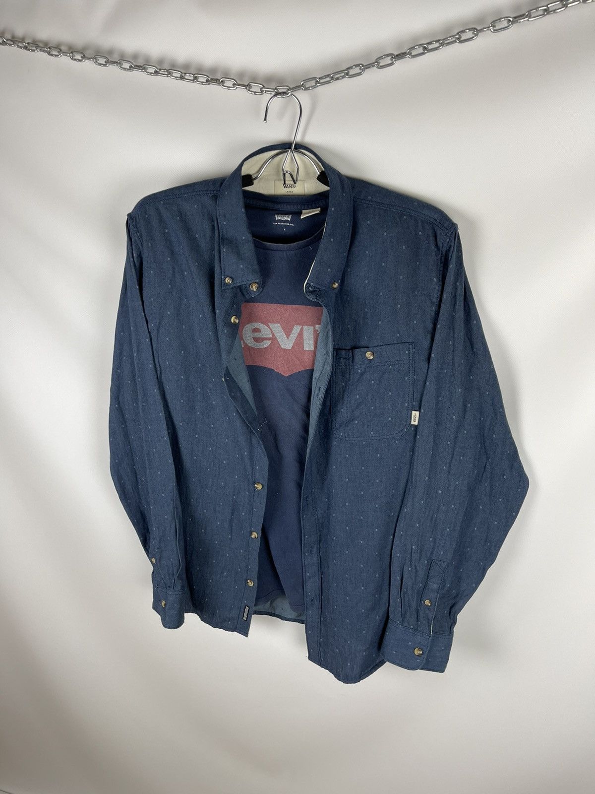 Vans Vans printed multilogo vintage flannel long sleeve shirt Size US L / EU 52-54 / 3 - 6 Thumbnail