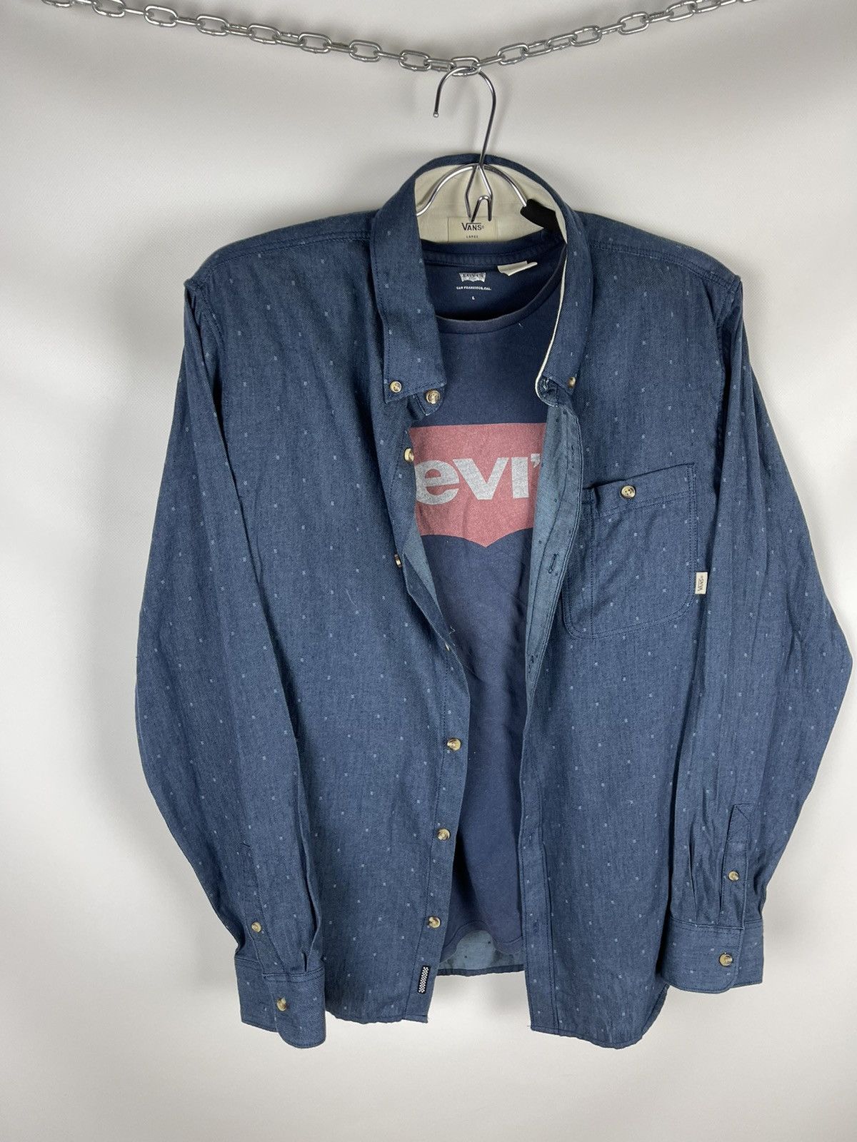 Vans Vans printed multilogo vintage flannel long sleeve shirt Size US L / EU 52-54 / 3 - 2 Thumbnail