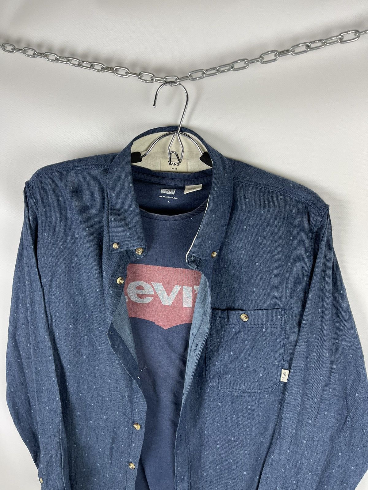 Vans Vans printed multilogo vintage flannel long sleeve shirt Size US L / EU 52-54 / 3 - 3 Thumbnail
