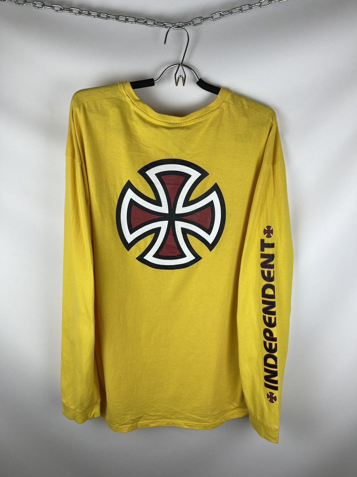 Independent Truck Co. Independent truck co big logo embroidered yellow sweatshirt Size US XL / EU 56 / 4 - 1 Thumbnail