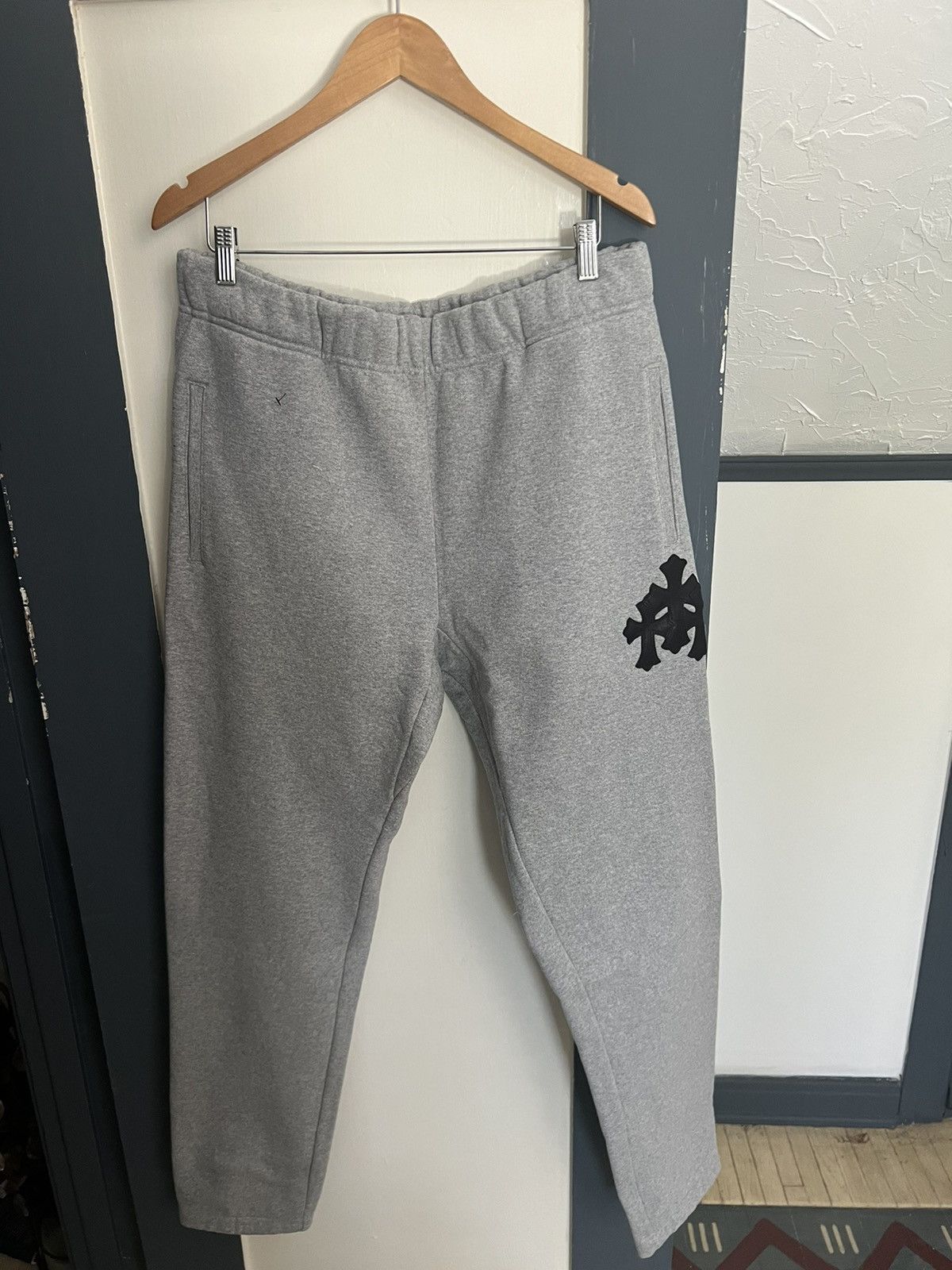 Chrome Hearts Chrome Hearts Triple Cross Sweatpants Gray | Grailed