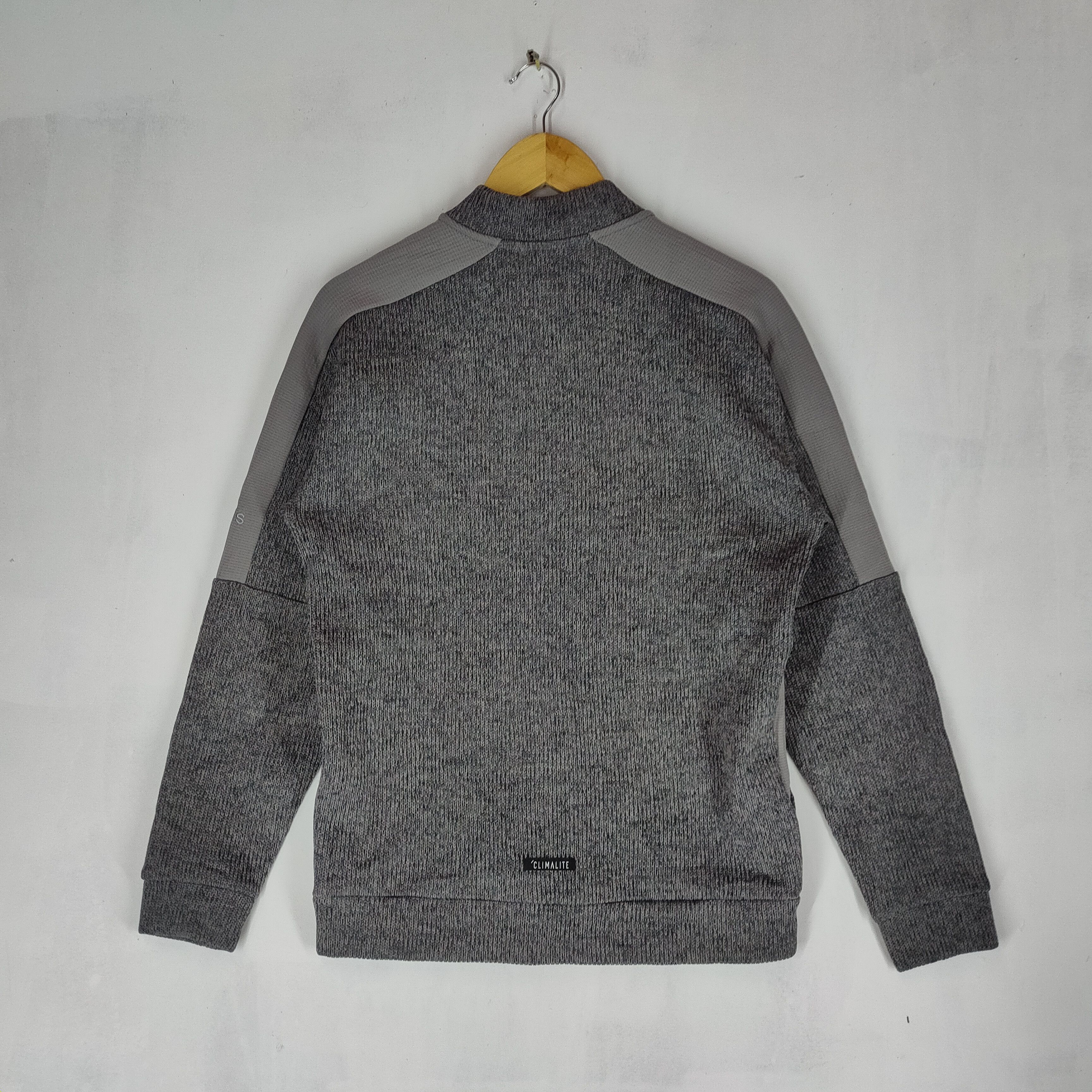 Adidas ADIDAS CLIMALITE Embroidery Logo Full Zipper Swwater Size US M / EU 48-50 / 2 - 6 Thumbnail