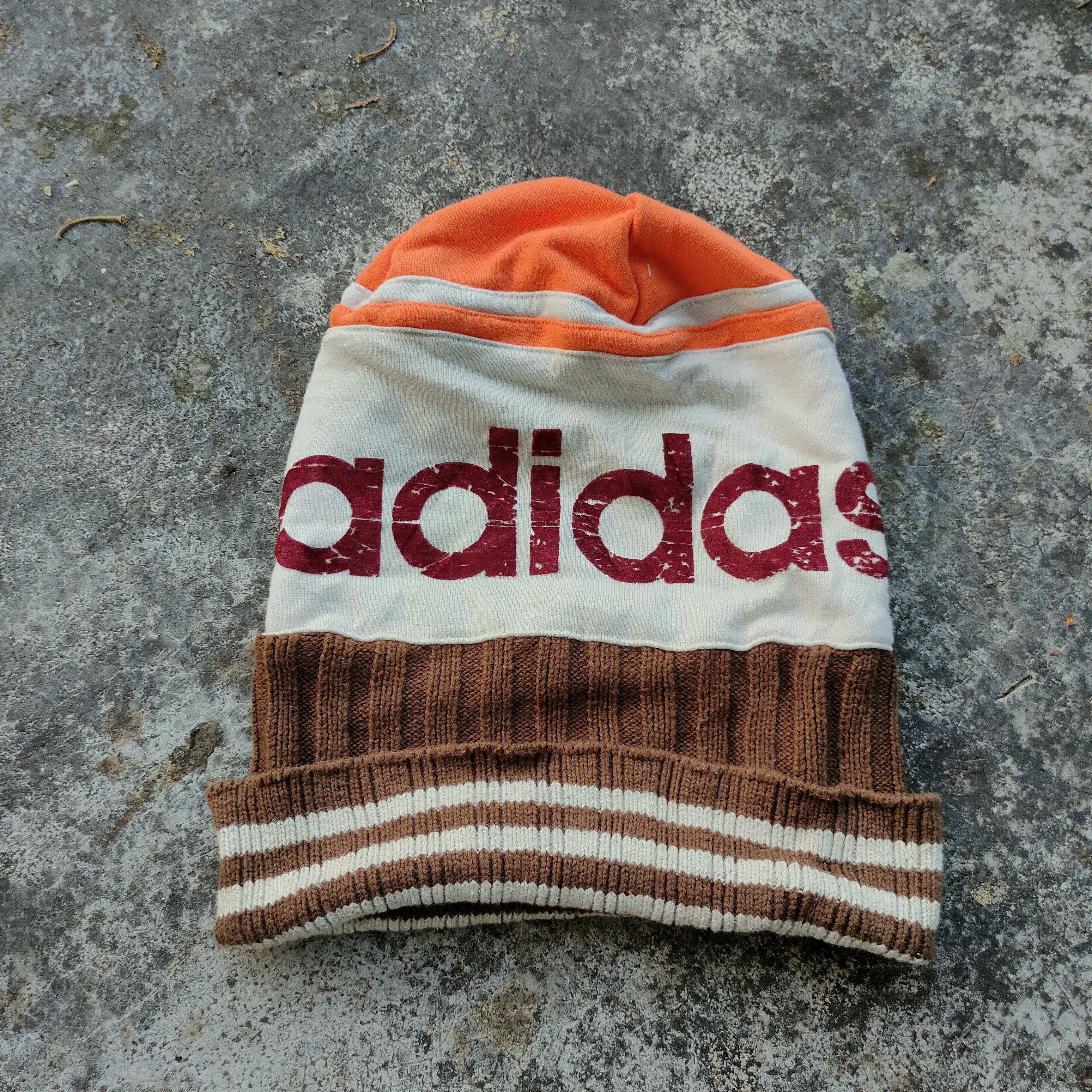 Adidas ADIDAS Spellout Beanie Snowcap Streetwear Japanese Brand Size ONE SIZE - 1 Thumbnail