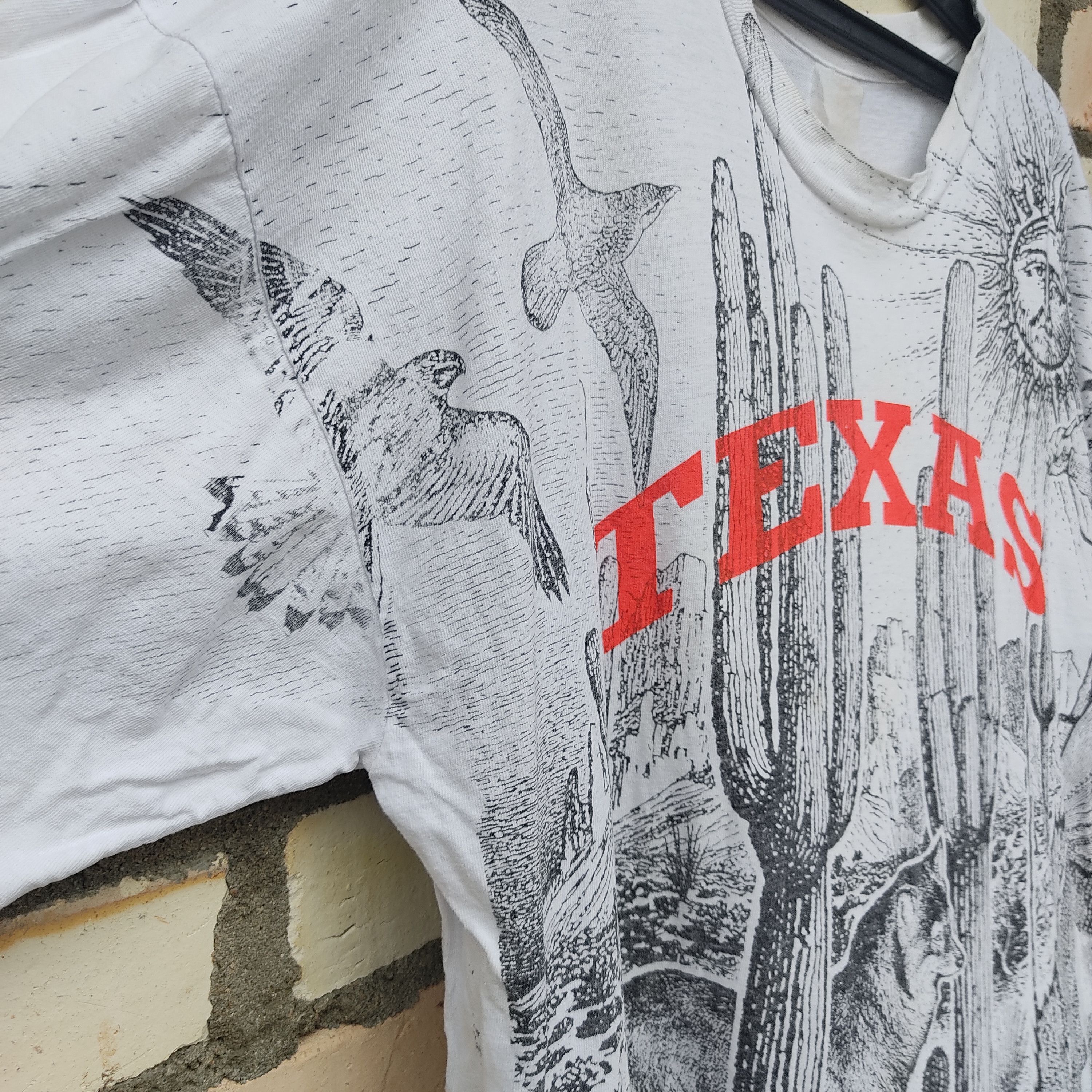 Habitat VINTAGE Texas OverPrint Animal T Shirts Size US XL / EU 56 / 4 - 3 Thumbnail