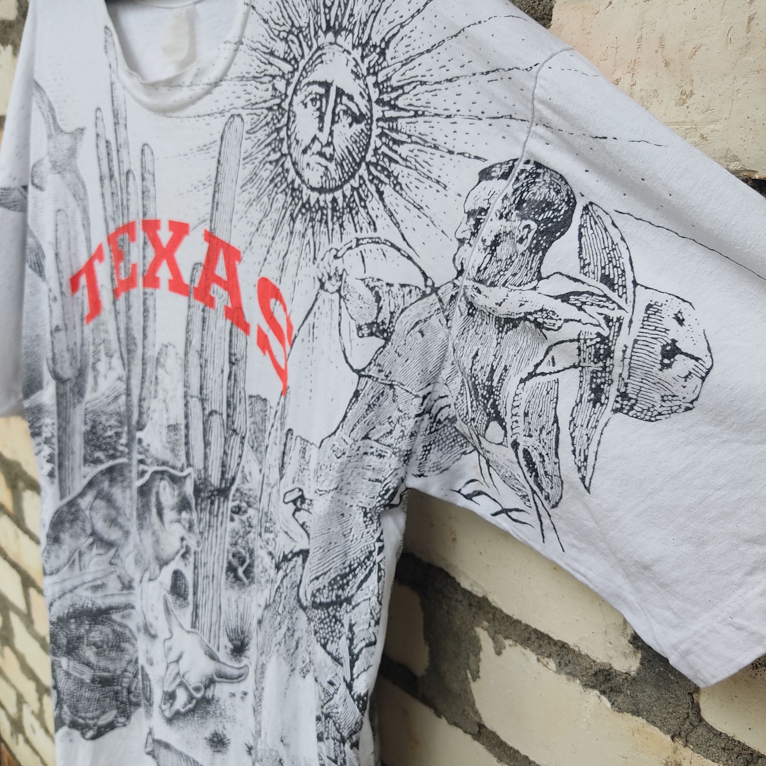 Habitat VINTAGE Texas OverPrint Animal T Shirts Size US XL / EU 56 / 4 - 4 Thumbnail