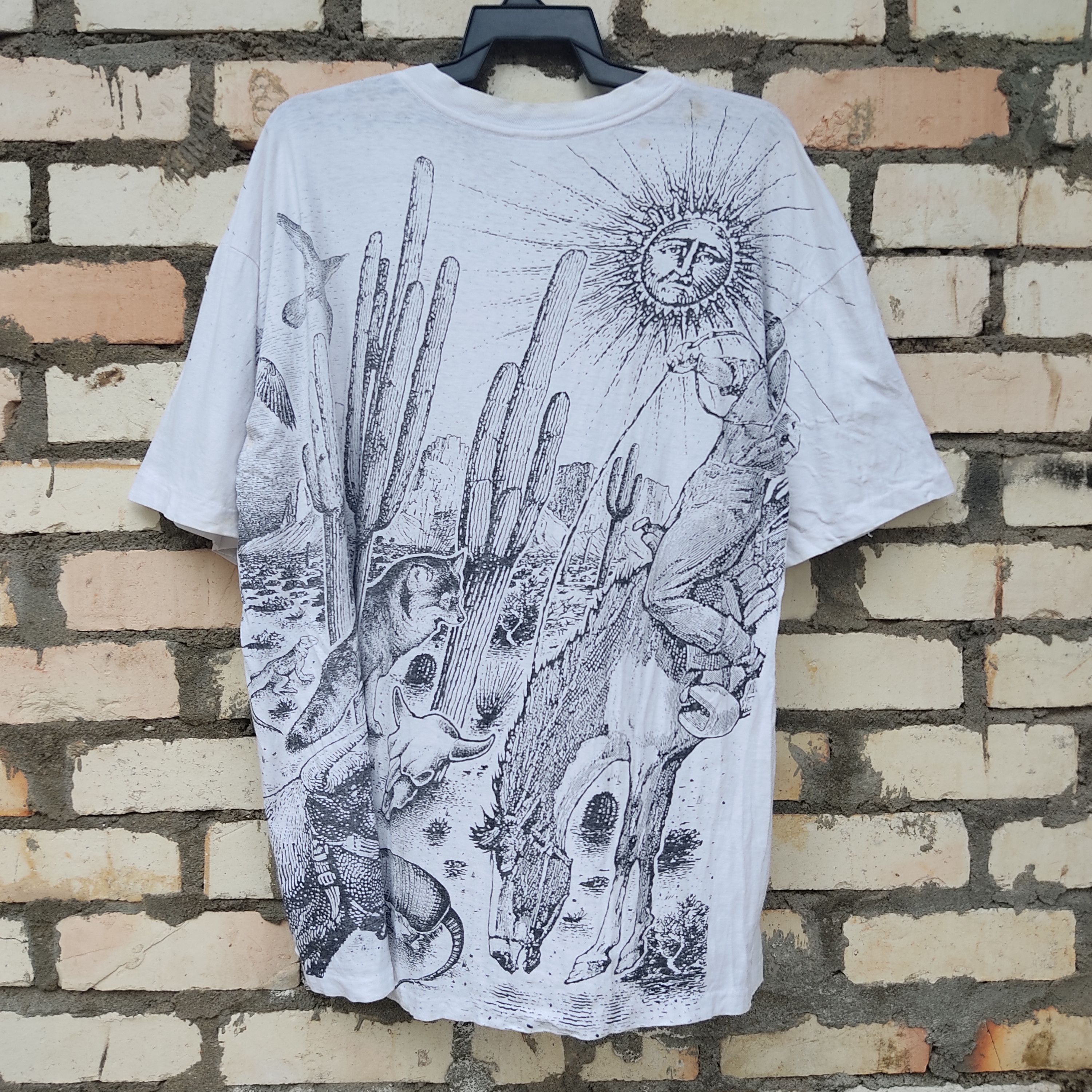 Habitat VINTAGE Texas OverPrint Animal T Shirts Size US XL / EU 56 / 4 - 6 Thumbnail