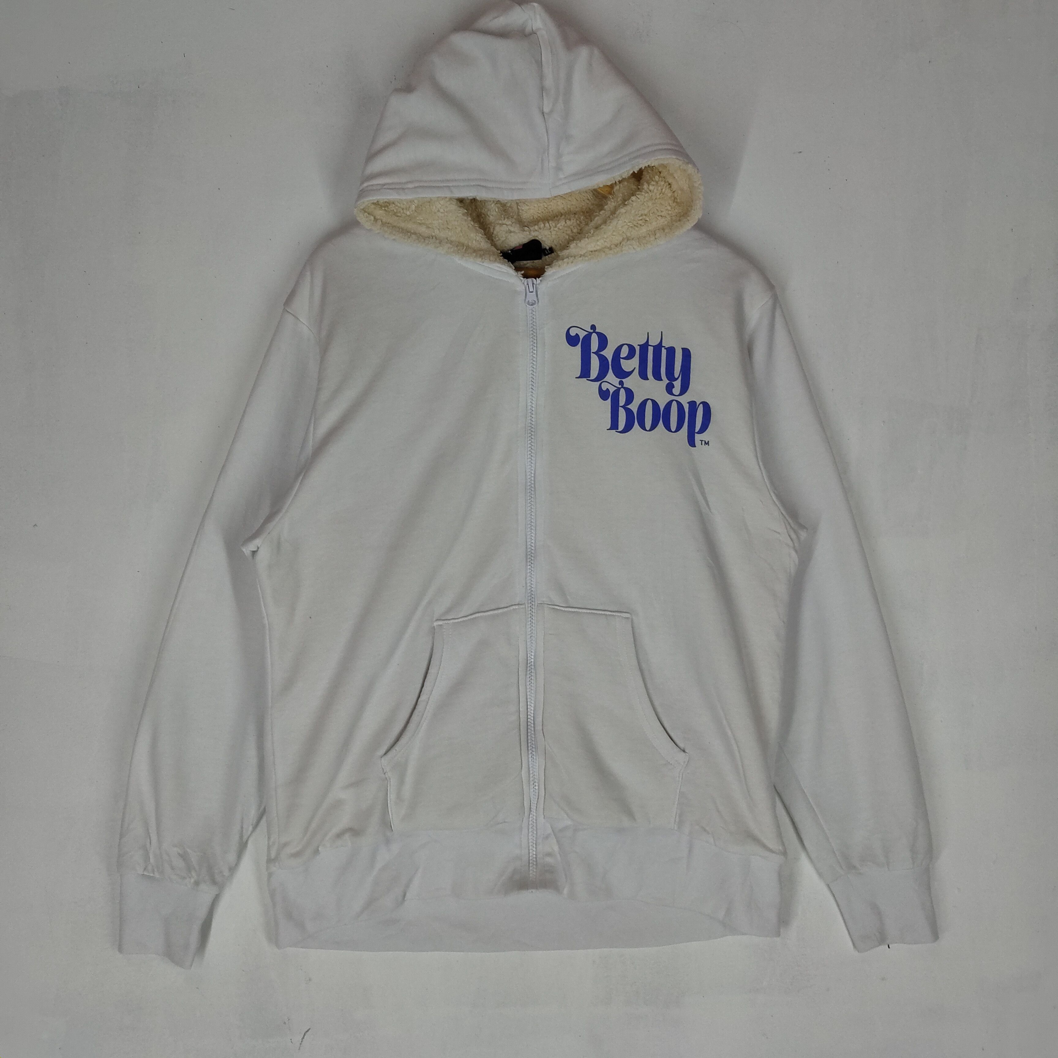 Cartoon Network BETTY BOOP SHERPA Inside Big Printed Full Zipper Hoodie Size US M / EU 48-50 / 2 - 4 Thumbnail