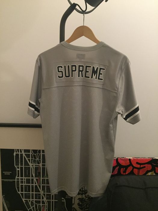 SUPREME 'BLANK' FOOTBALL JERSEY - SILVER