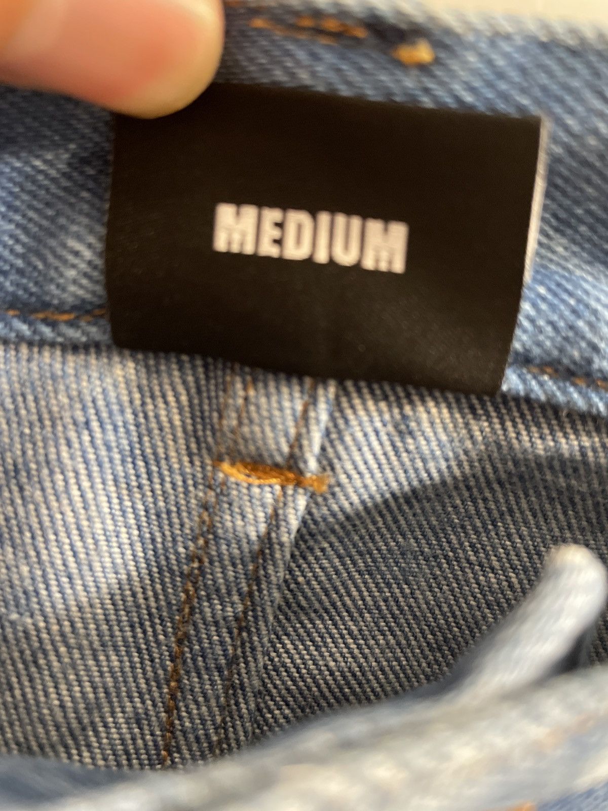 Revenge Revenge Embroidered Light Blue Jeans 👖 Size US 30 / EU 46 - 5 Thumbnail