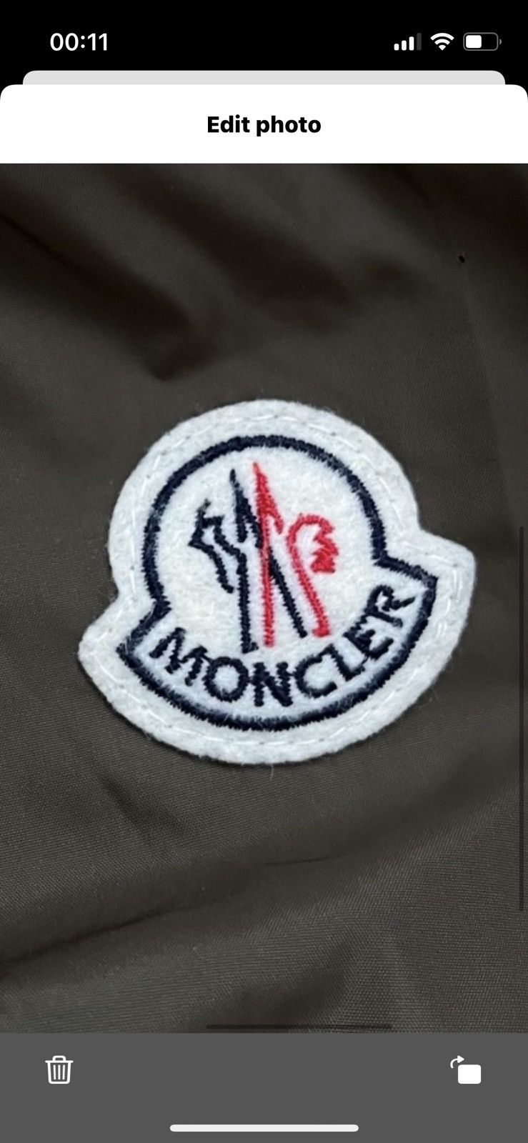 Moncler Moncler DELONIX GIUBBOTTO jacket Olive Green Size (6) XL Size US XL / EU 56 / 4 - 10 Thumbnail