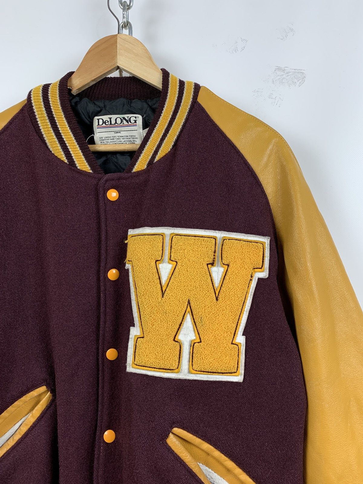 Delong Vintage DeLong Varsity Jacket Made In USA Size US L / EU 52-54 / 3 - 5 Thumbnail