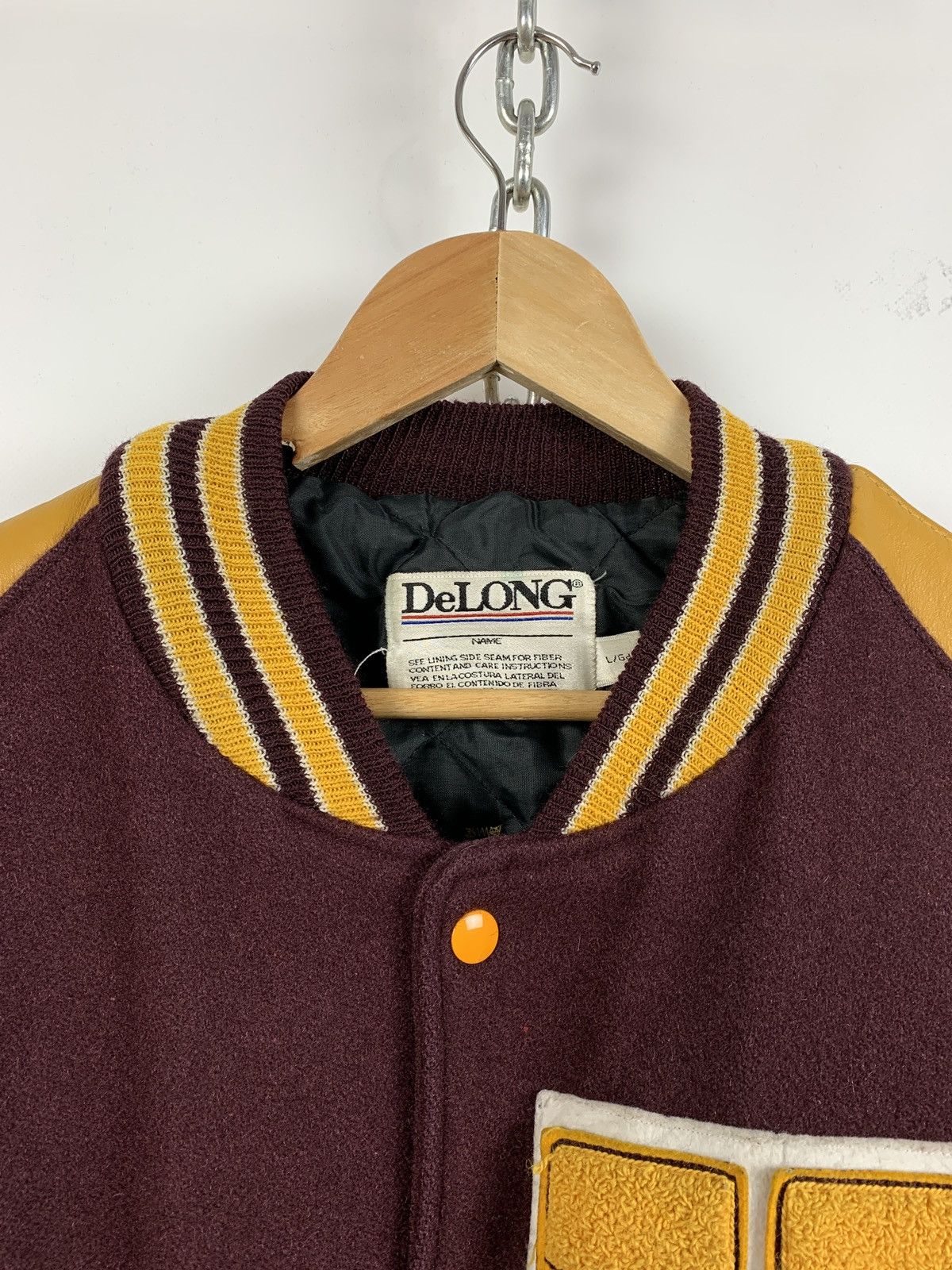 Delong Vintage DeLong Varsity Jacket Made In USA Size US L / EU 52-54 / 3 - 6 Thumbnail