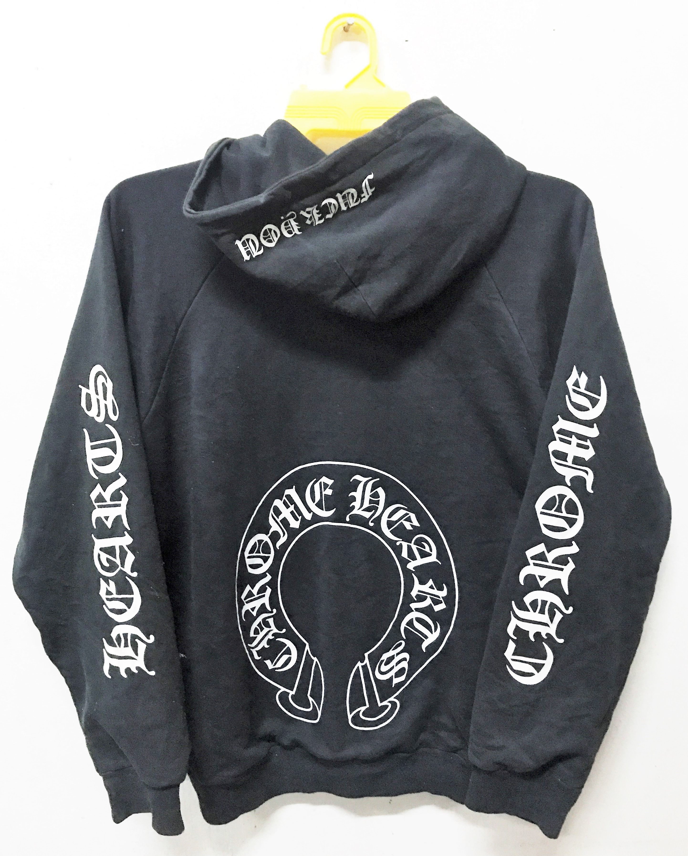 Chrome Hearts CHROME HEARTS ZIPPER HOODIE SWEATSHIRT | Grailed