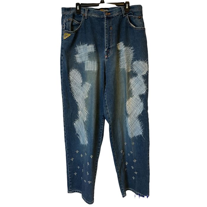 Vintage VINTAGE Boom X BX Jeans Baggy Streetwear Retro Y2K Distress