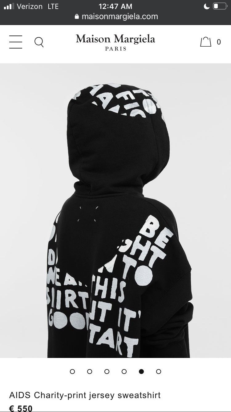 Maison Margiela Maison Margiela Upside Down Logo Hoodie | Grailed