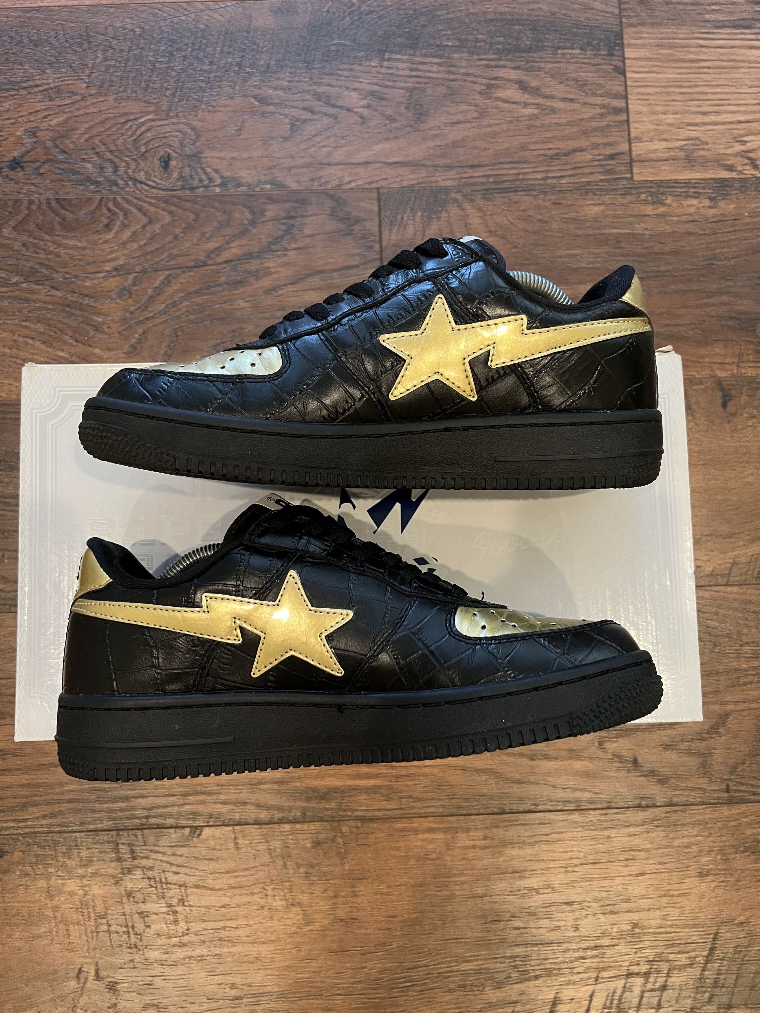Bape bape 24 karats bapesta sneakers Size US 9 / EU 42 - 2 Thumbnail