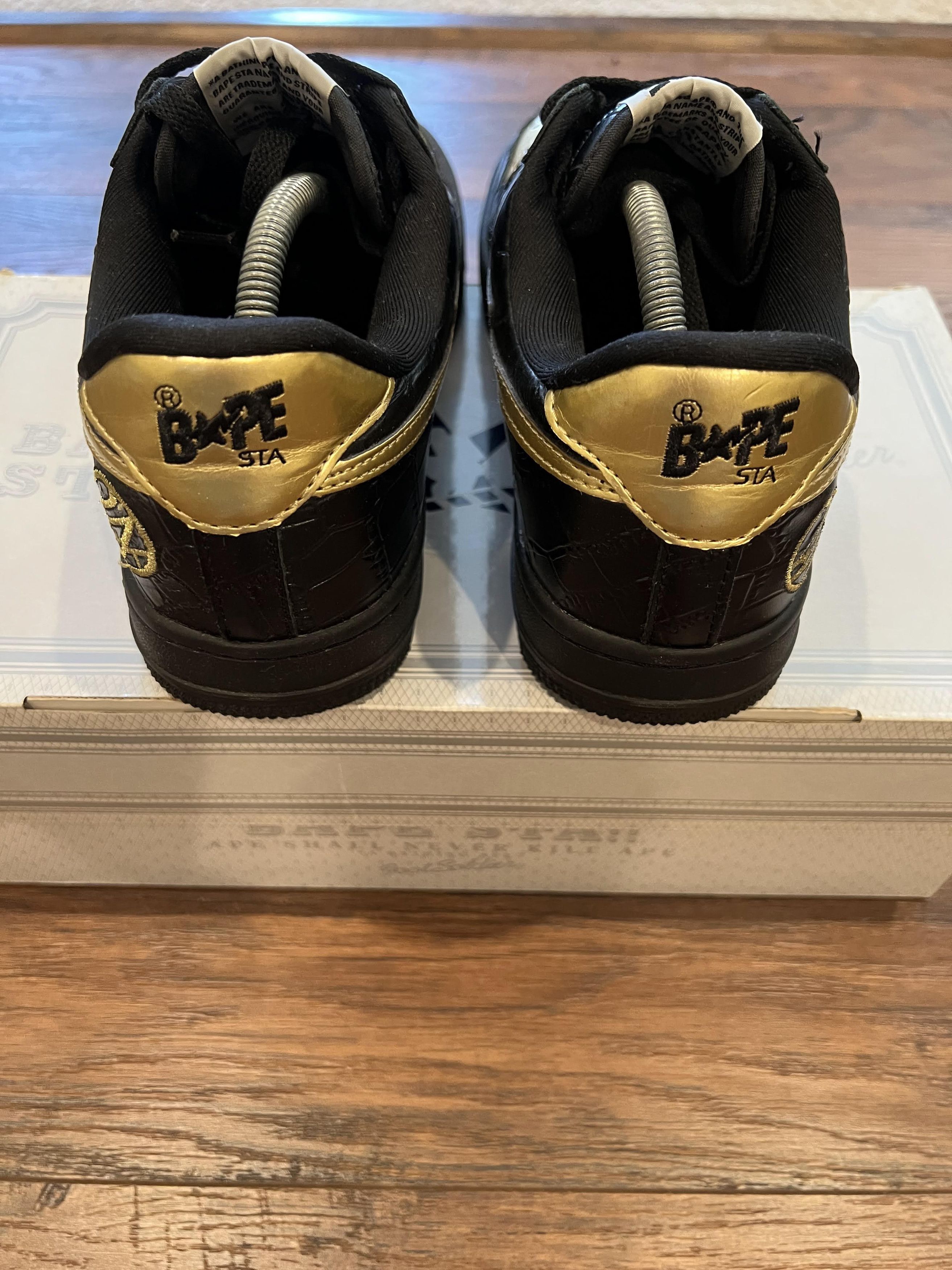 Bape bape 24 karats bapesta sneakers Size US 9 / EU 42 - 4 Thumbnail