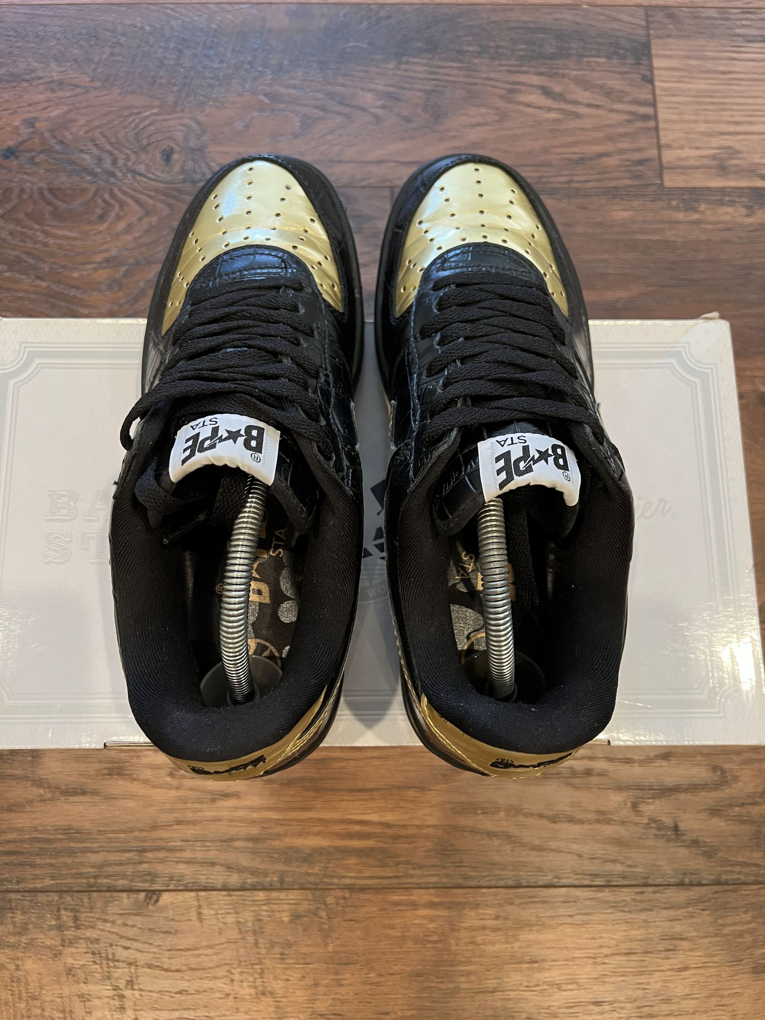 Bape bape 24 karats bapesta sneakers Size US 9 / EU 42 - 3 Thumbnail