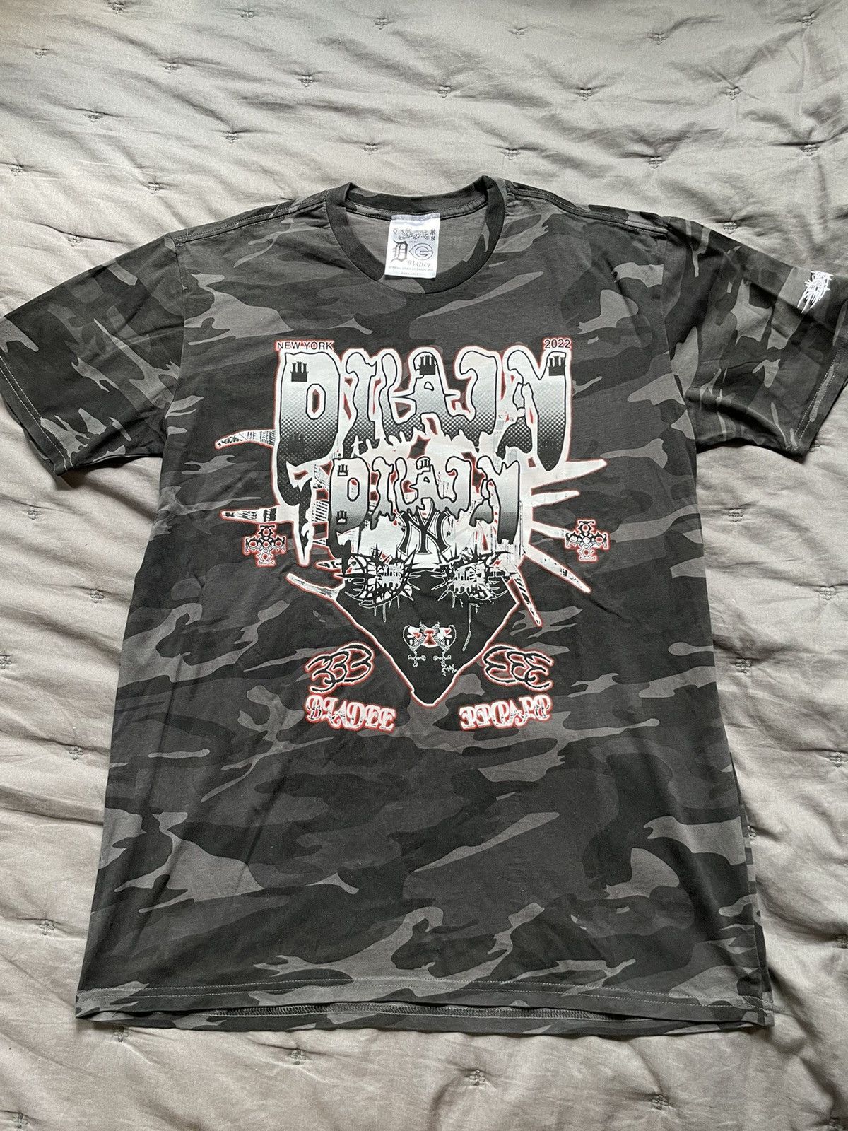Drain Gang × Sad Boys × Sad Boys Sbe Merch Face Shield NYC T-Shirt ...