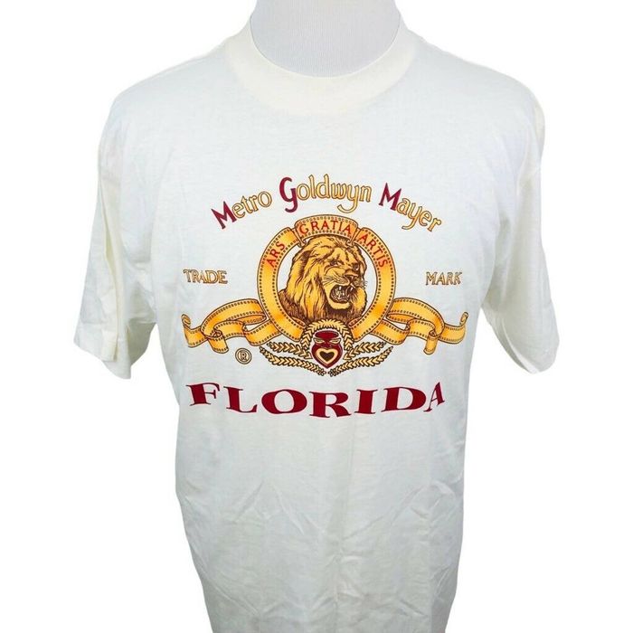 Nutmeg Vintage MGM Metro Goldwyn Mayer Nutmeg TShirt White XL Grailed