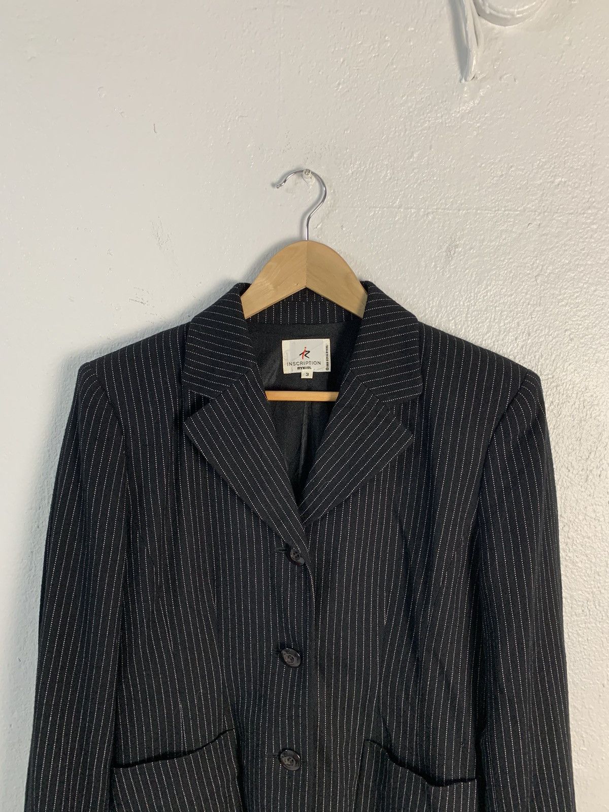 Sonia Rykiel Rukiel Inscription Stripe Women Jacket Size M / US 6-8 / IT 42-44 - 4 Thumbnail
