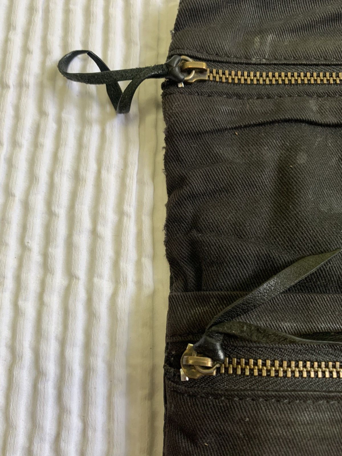 Maison Margiela Black Leather Fold Zip Idk Margiela Wallet Size ONE SIZE - 5 Thumbnail