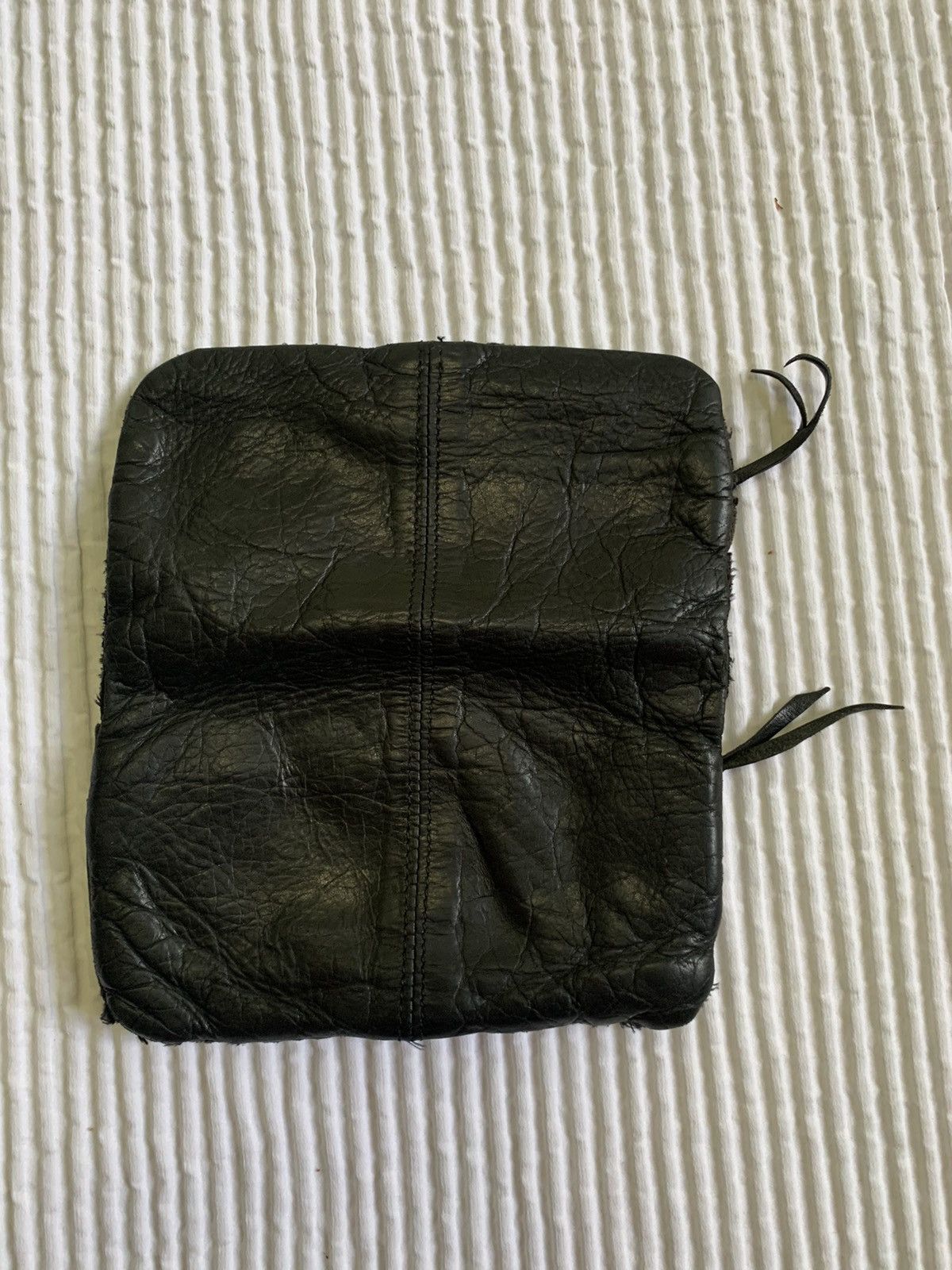 Maison Margiela Black Leather Fold Zip Idk Margiela Wallet Size ONE SIZE - 9 Thumbnail