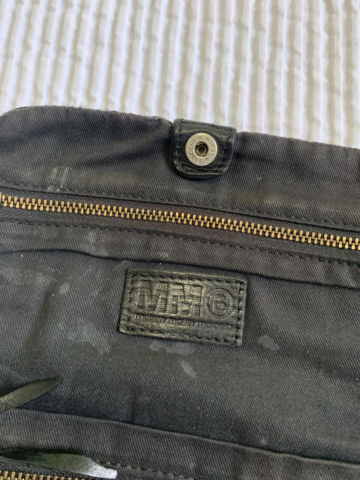 Maison Margiela Black Leather Fold Zip Idk Margiela Wallet Size ONE SIZE - 3 Thumbnail