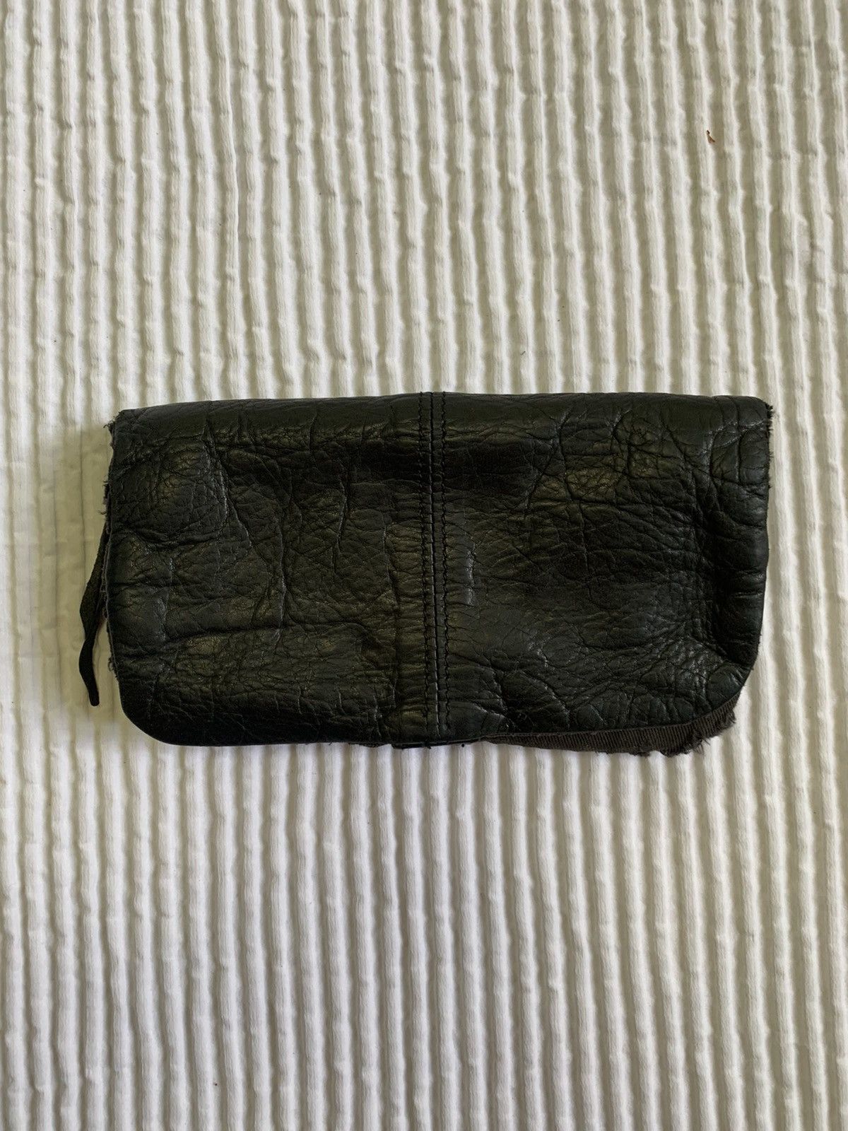 Maison Margiela Black Leather Fold Zip Idk Margiela Wallet Size ONE SIZE - 12 Thumbnail