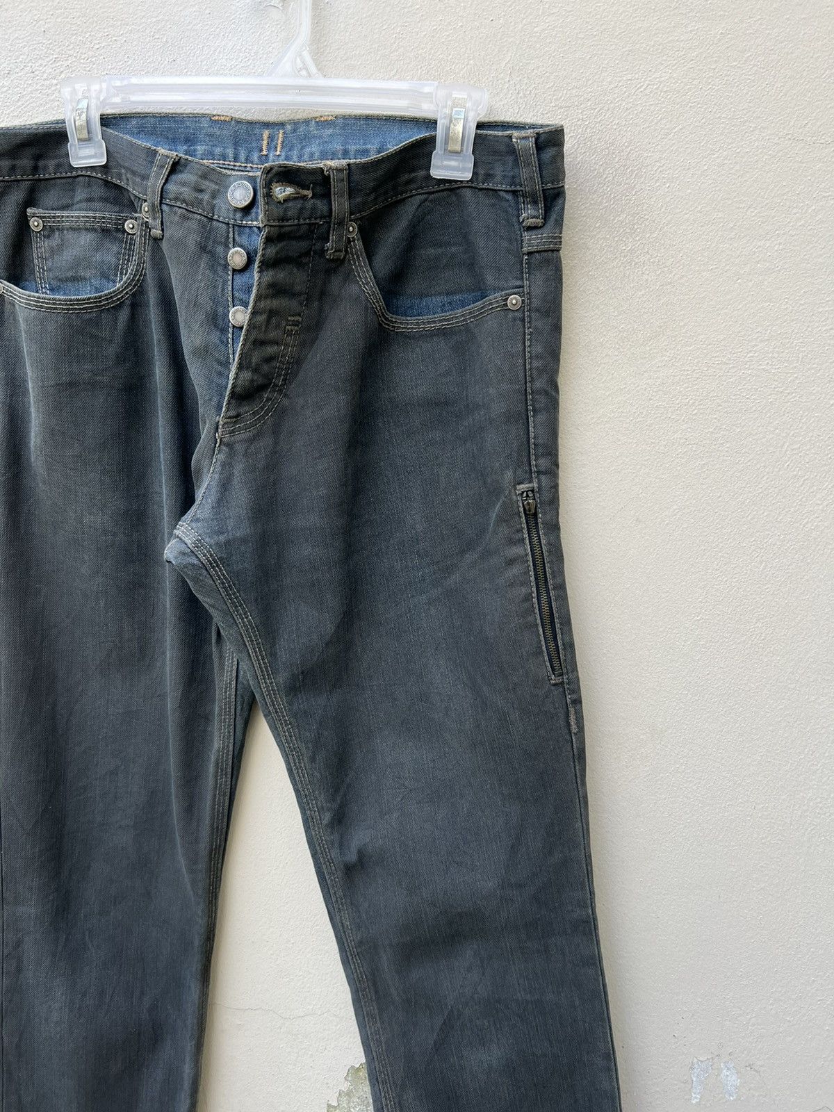 Neil Barrett Vintage Neil Barret Italy Waxed Denim Jeans Size US 32 / EU 48 - 8 Thumbnail
