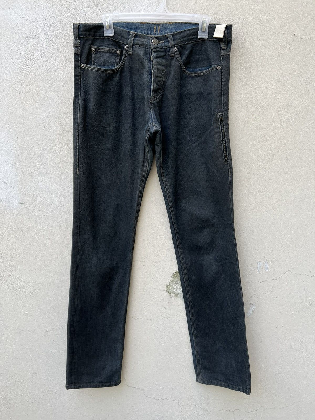 Neil Barrett Vintage Neil Barret Italy Waxed Denim Jeans Size US 32 / EU 48 - 3 Thumbnail