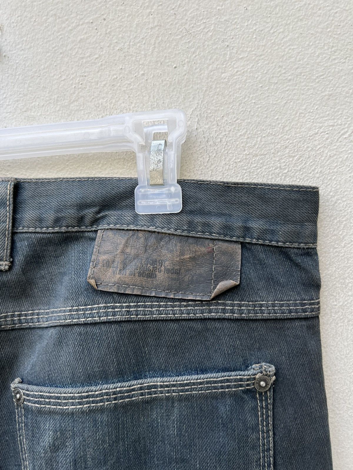 Neil Barrett Vintage Neil Barret Italy Waxed Denim Jeans Size US 32 / EU 48 - 19 Thumbnail