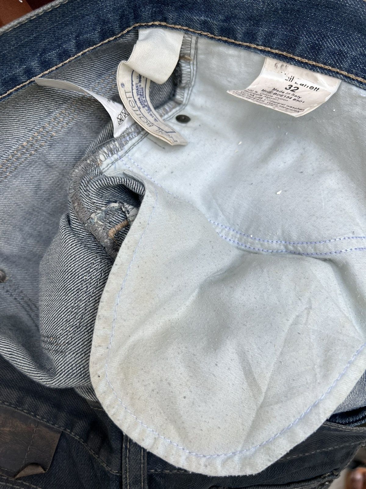 Neil Barrett Vintage Neil Barret Italy Waxed Denim Jeans Size US 32 / EU 48 - 23 Thumbnail