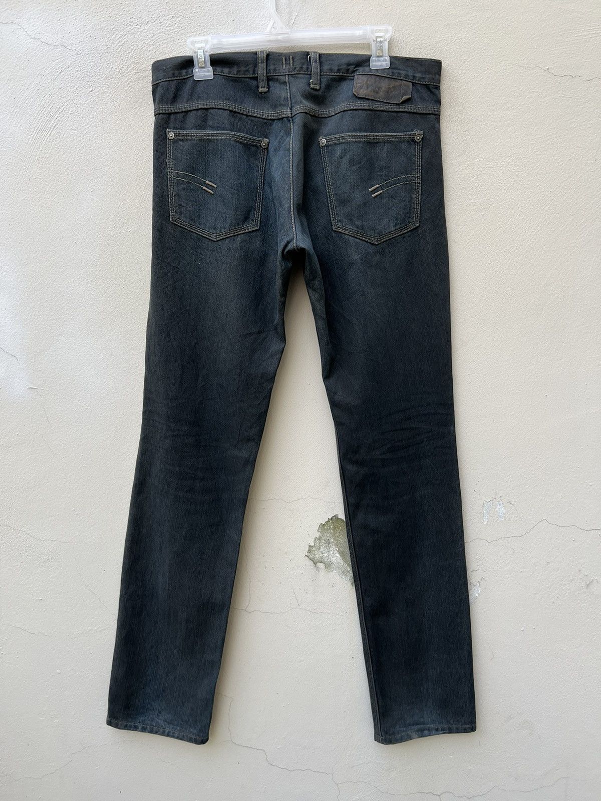 Neil Barrett Vintage Neil Barret Italy Waxed Denim Jeans Size US 32 / EU 48 - 14 Thumbnail