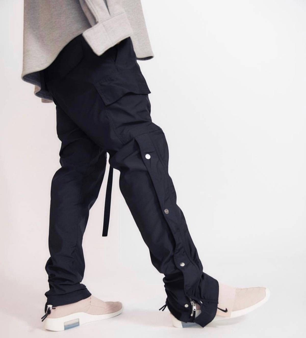Nylon snap cargo pants store