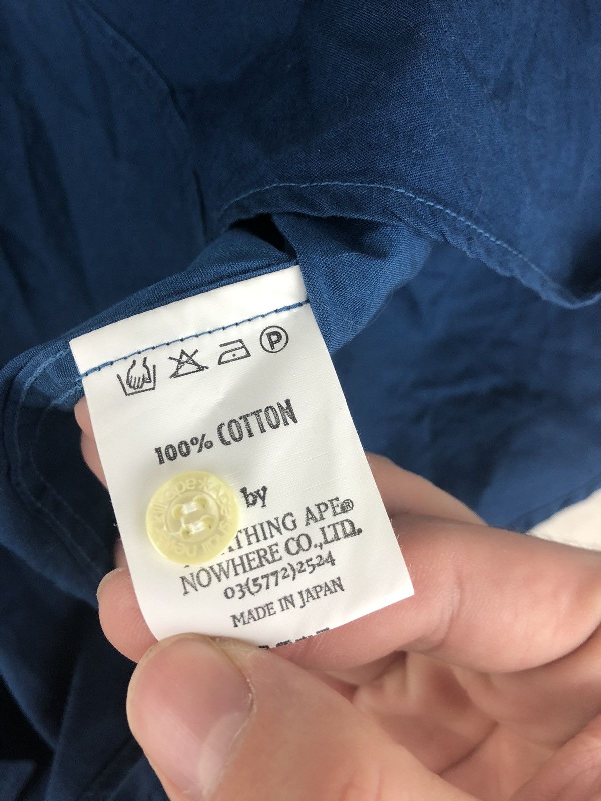 Bape Bape bathing ape Gradient blue button shirt 2000 Size US L / EU 52-54 / 3 - 3 Thumbnail