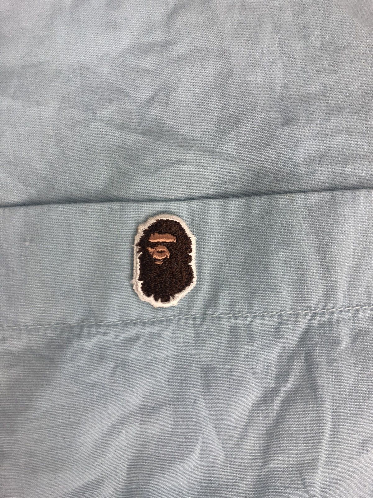 Bape Bape bathing ape Gradient blue button shirt 2000 Size US L / EU 52-54 / 3 - 4 Thumbnail