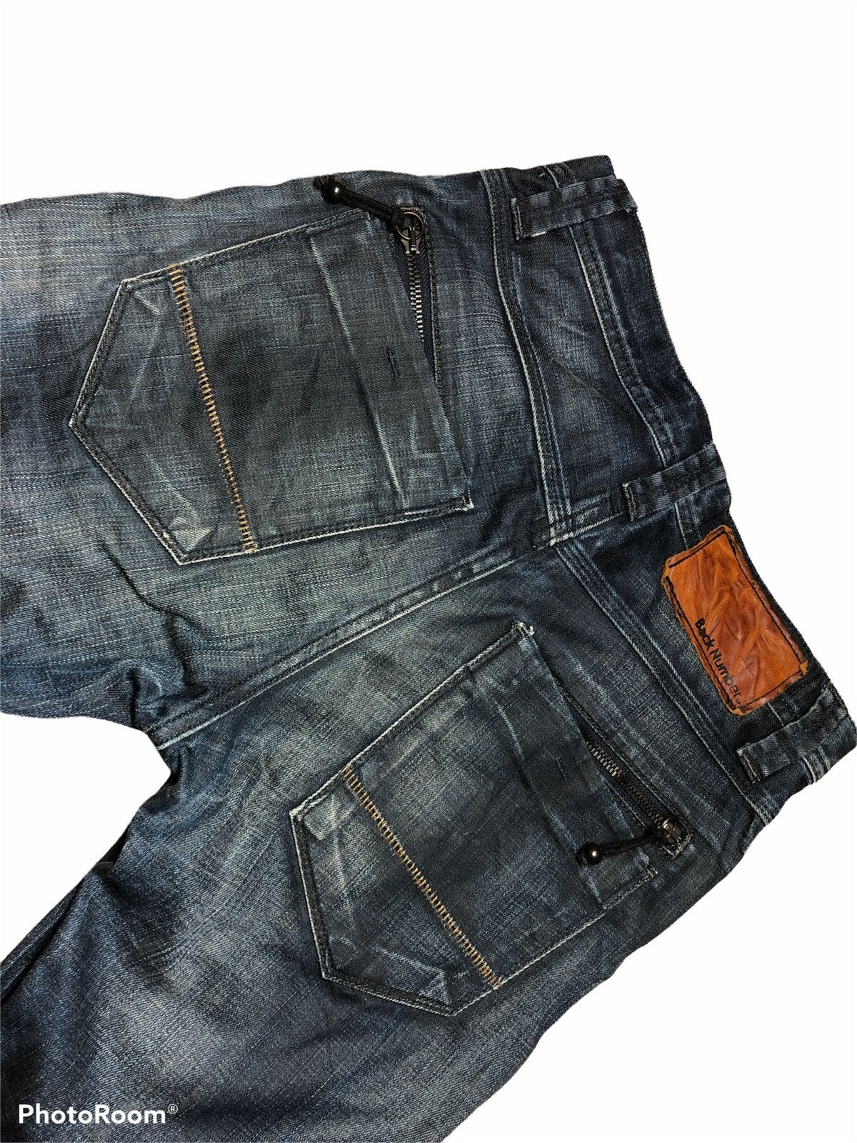 Japanese Brand BACK NUMBER WASHED BLUE DENIM Size US 28 / EU 44 - 6 Thumbnail