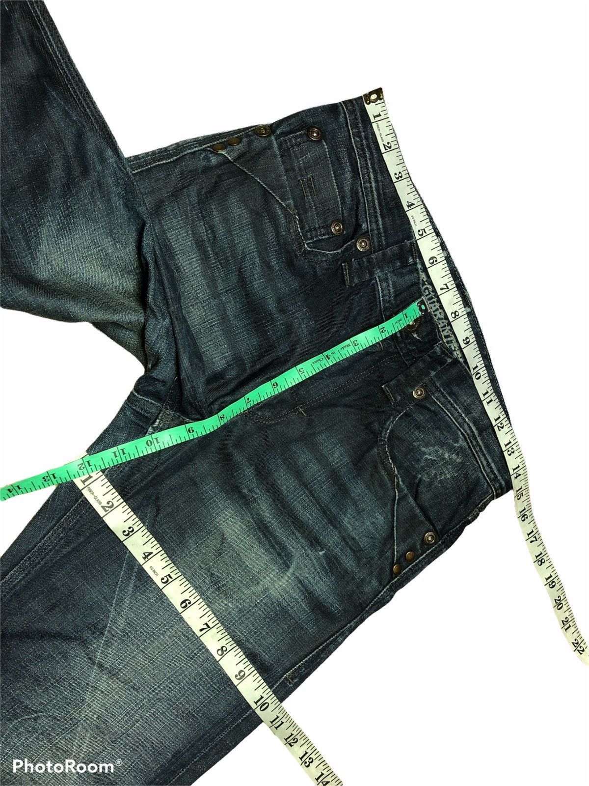 Japanese Brand BACK NUMBER WASHED BLUE DENIM Size US 28 / EU 44 - 7 Thumbnail
