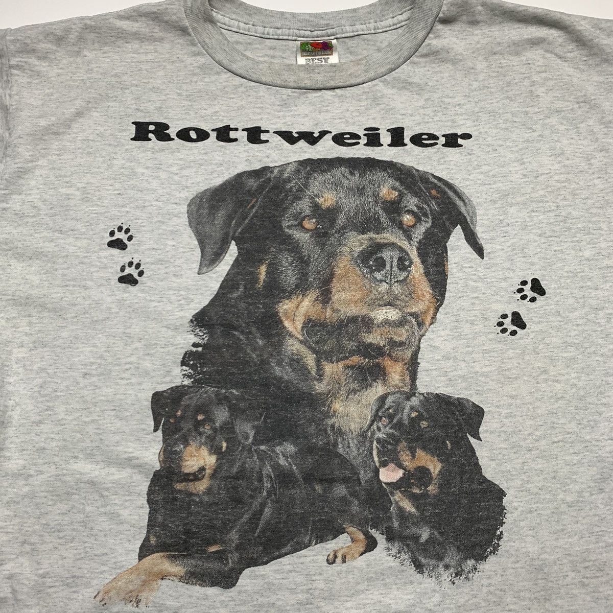 Vintage Vintage Rottweiler Dog T Shirt Rare Rap Tee sz Large Size US L / EU 52-54 / 3 - 3 Thumbnail